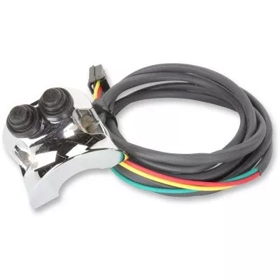 Legend Chrome 1" Handlebar Mounted Air Ride Controller Switch Harley Deutsch Pin