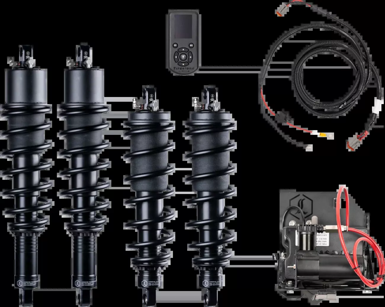 Legend Front/Rear Air & Coil Suspension Kit 2020-24 Can Am Defender Max Pro 1000