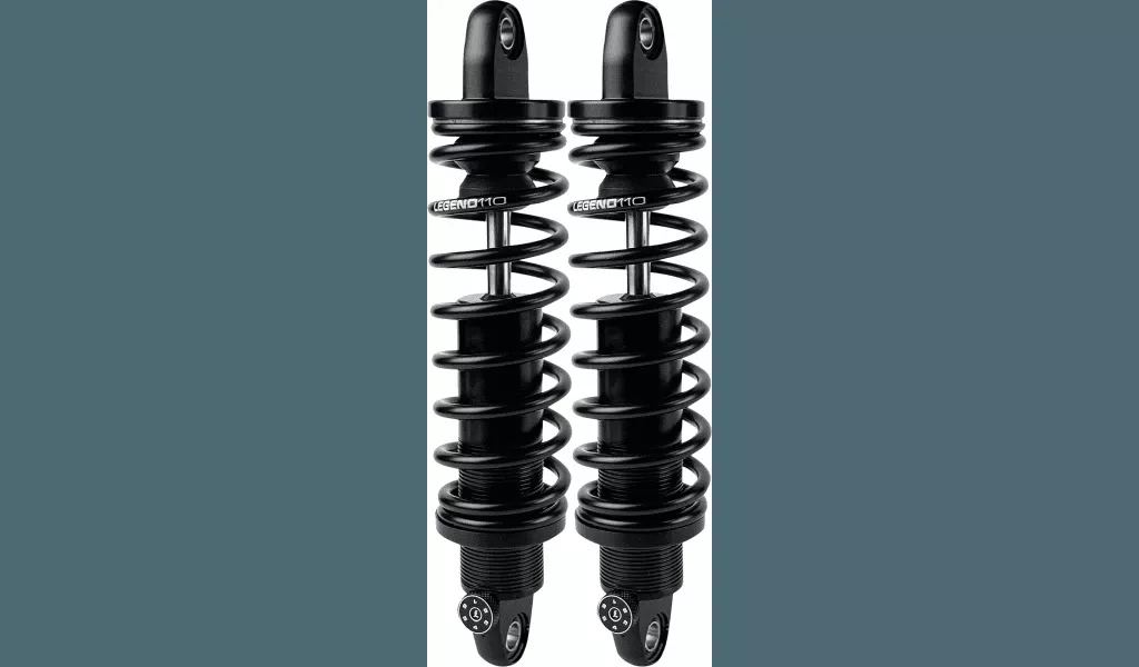 Legend Revo-A Adjustable Dyna Coil Suspension for '99-17 Harley Davidson Dyna Models - Black