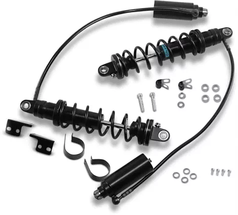 Legend Revo Arc Remote Reservoir Rear Suspension for '99-08 Harley Davidson Touring Models (4 Sizes)