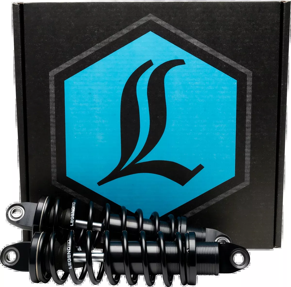 Legend Revo-A Black 12" Heavy Duty Rear Shocks for 1991-2017 Harley Dyna FXD