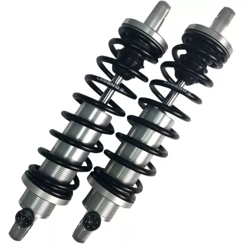 Legend Revo-A Shocks Adjustable Coil Suspension for Harley FXR - Clear