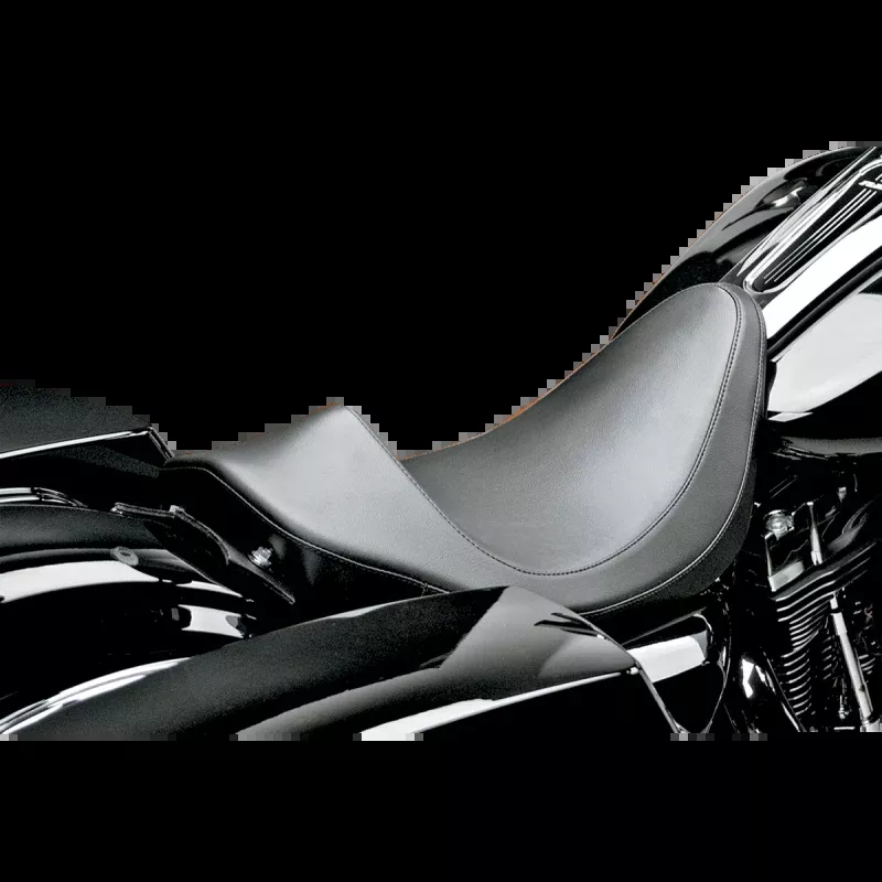 LEPARA VILLAIN SOLO SEAT SMOOTH HARLEY DAVIDSON BAGGER 08-23