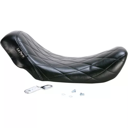 LePera Bare Bones Solo Seat for 2006-2017 Harley Dyna - Diamond Stitch