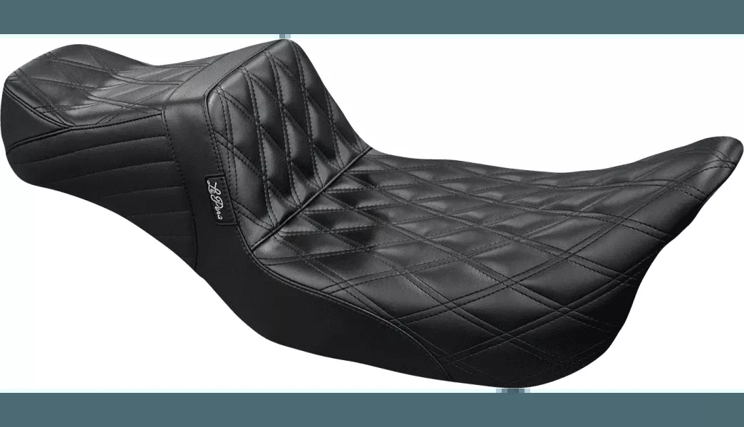 LePera Tailwhip Daddy Long Legs Seat for '08-Up Harley Davidson Touring Models - Double Diamond - (Not for '24-Up FLHX/FLTR Models) Select Thread Color