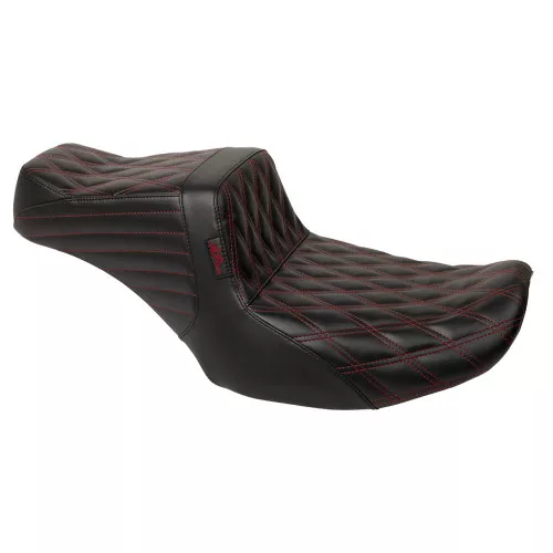 LePera Tailwhip Seat for 2024-2026 Harley Touring - Double Diamond - Color Stitch