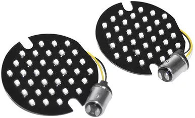 Letric Lighting LLC-FL7A Flat Style 1157 Turn Signal Inserts for Harley-Davidson