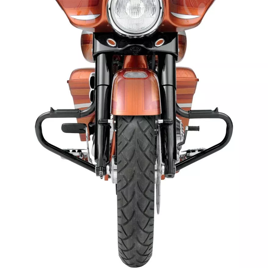 Lindby Front Gloss Black Multibar Highway Engine Guard Bar for Harley FLH/T 97-14