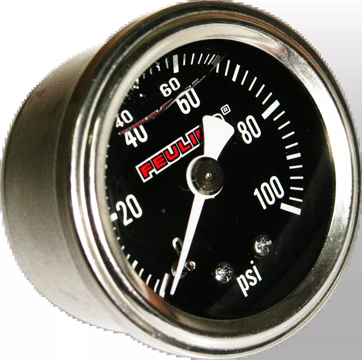 Liquid Filled Oil Pressure Gauge - 1.5" Dial - 1/8" Back Port - Black Face