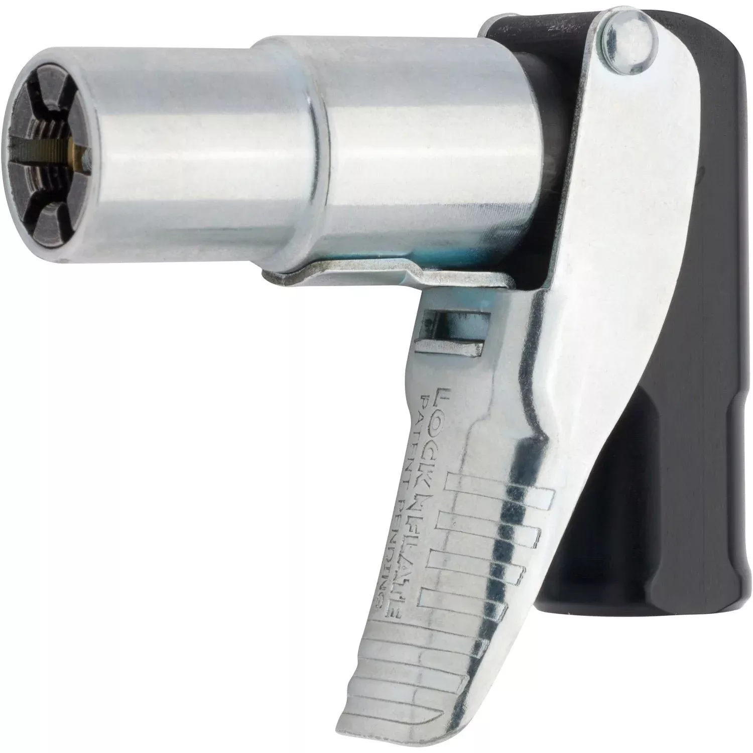 LockNFlate 90 Degree Locking Air Chuck 150 PSI - Open Flow - 1/4" NPT