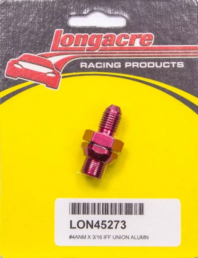 Longacre Brake Fitting #4-3/16in Bulkhead 52-45273