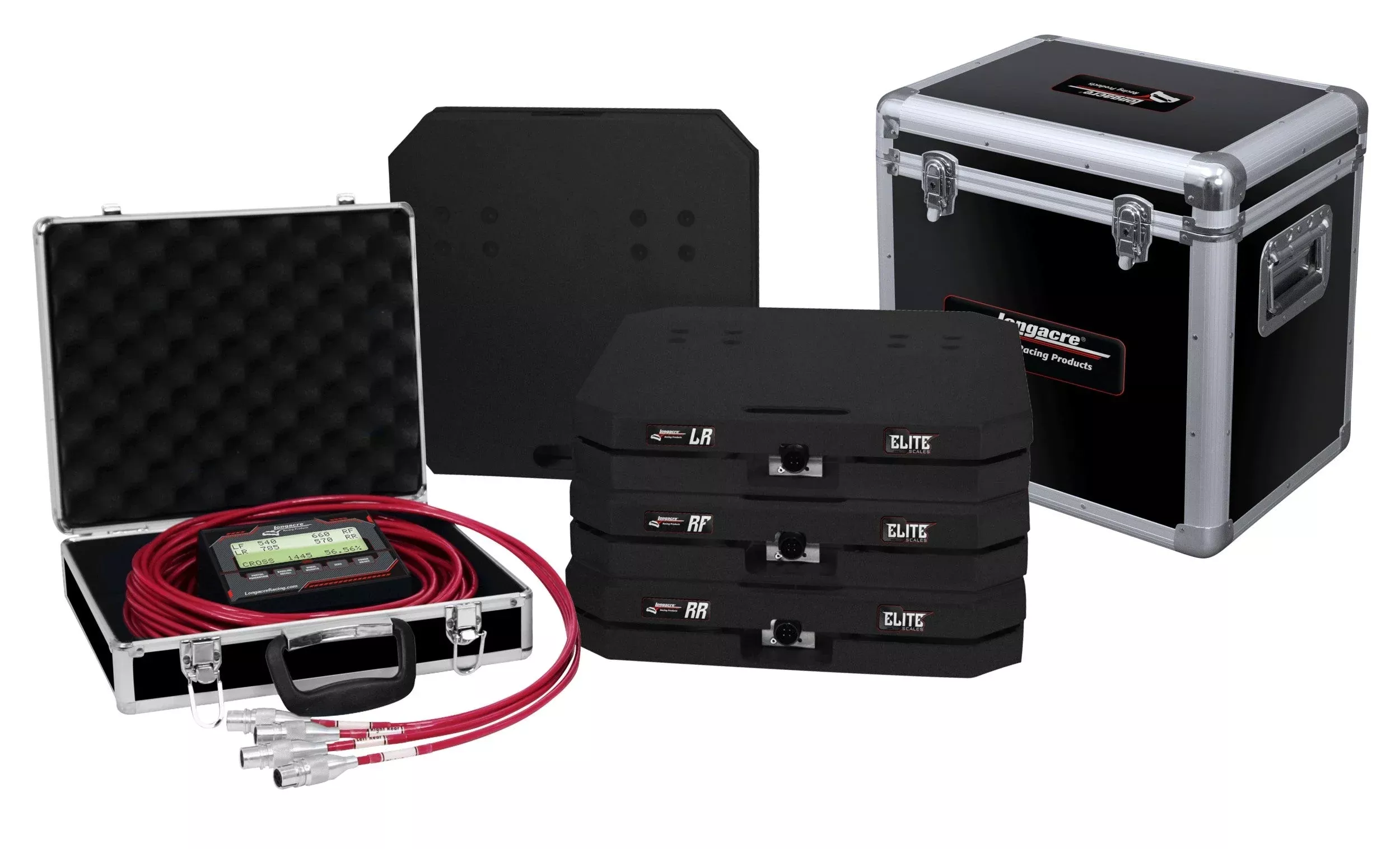 Longacre Scale Set Elite Wired 15in Pads 1800lbs 52-82653