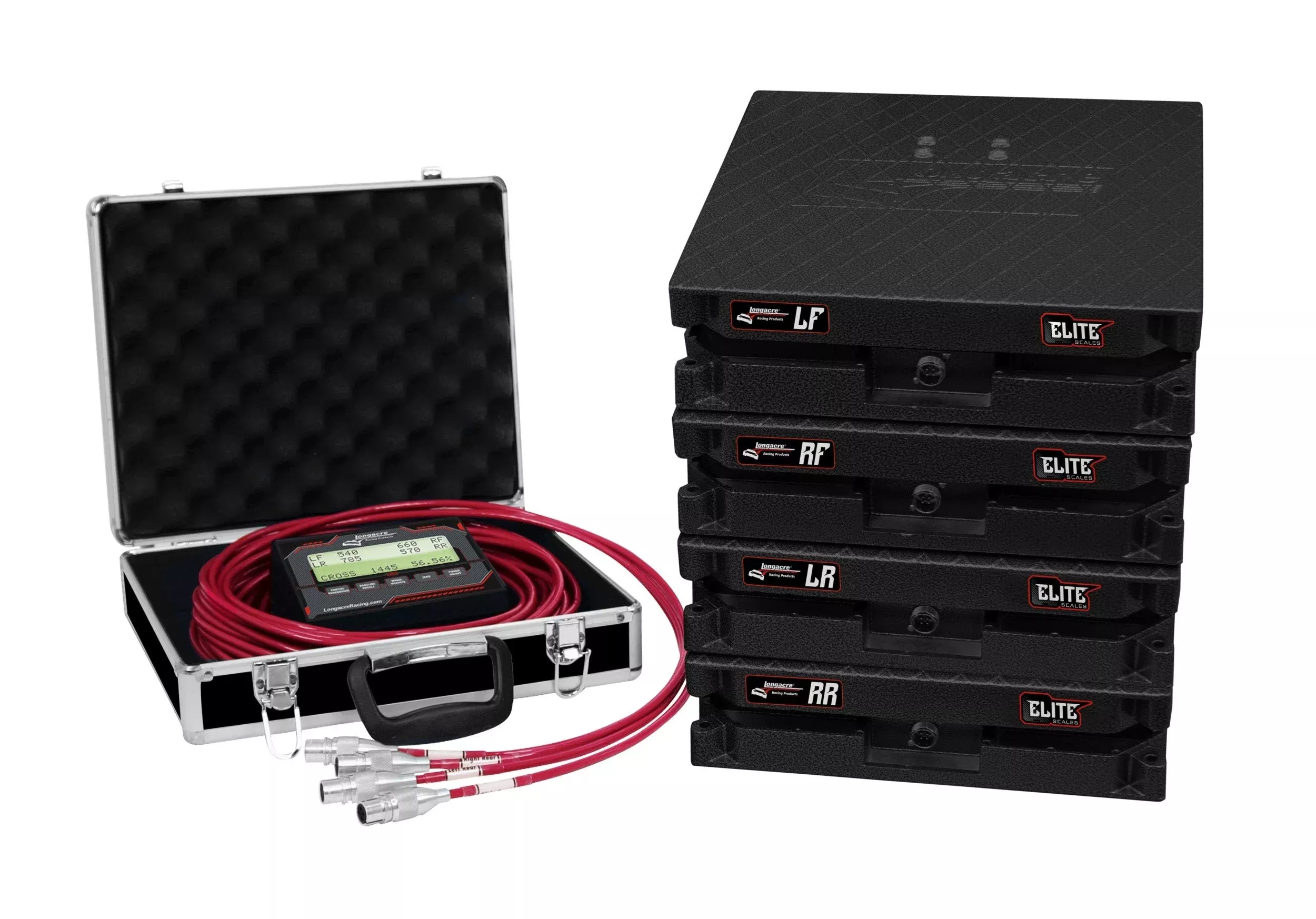 Longacre Scale Set Elite Wired 15in Pads 3500lbs 52-82663