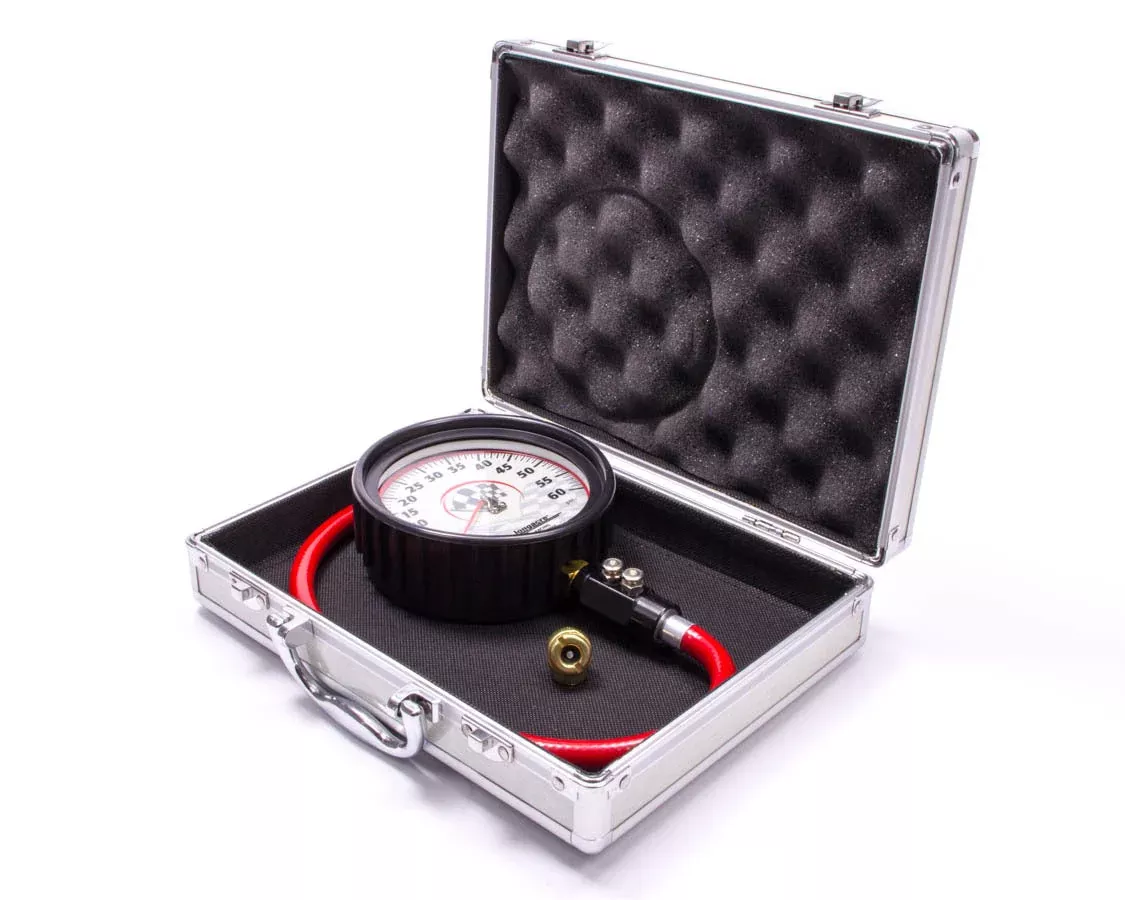 Longacre Tire Gauge 0-60PSI 4.5in GID Dual Bleed Pro 52-52000