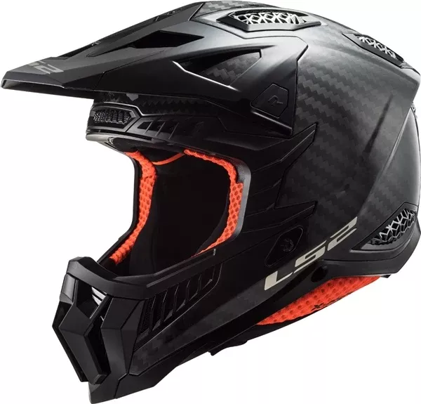LS2 X-Force Carbon Off-Road Helmet Solid Carbon L