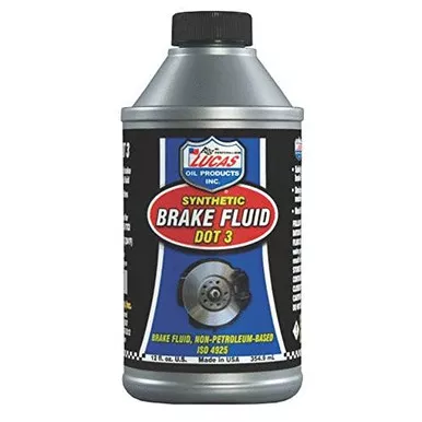 Lucas 10825 DOT 3 Brake Fluid 12 Ounce 12 Pack