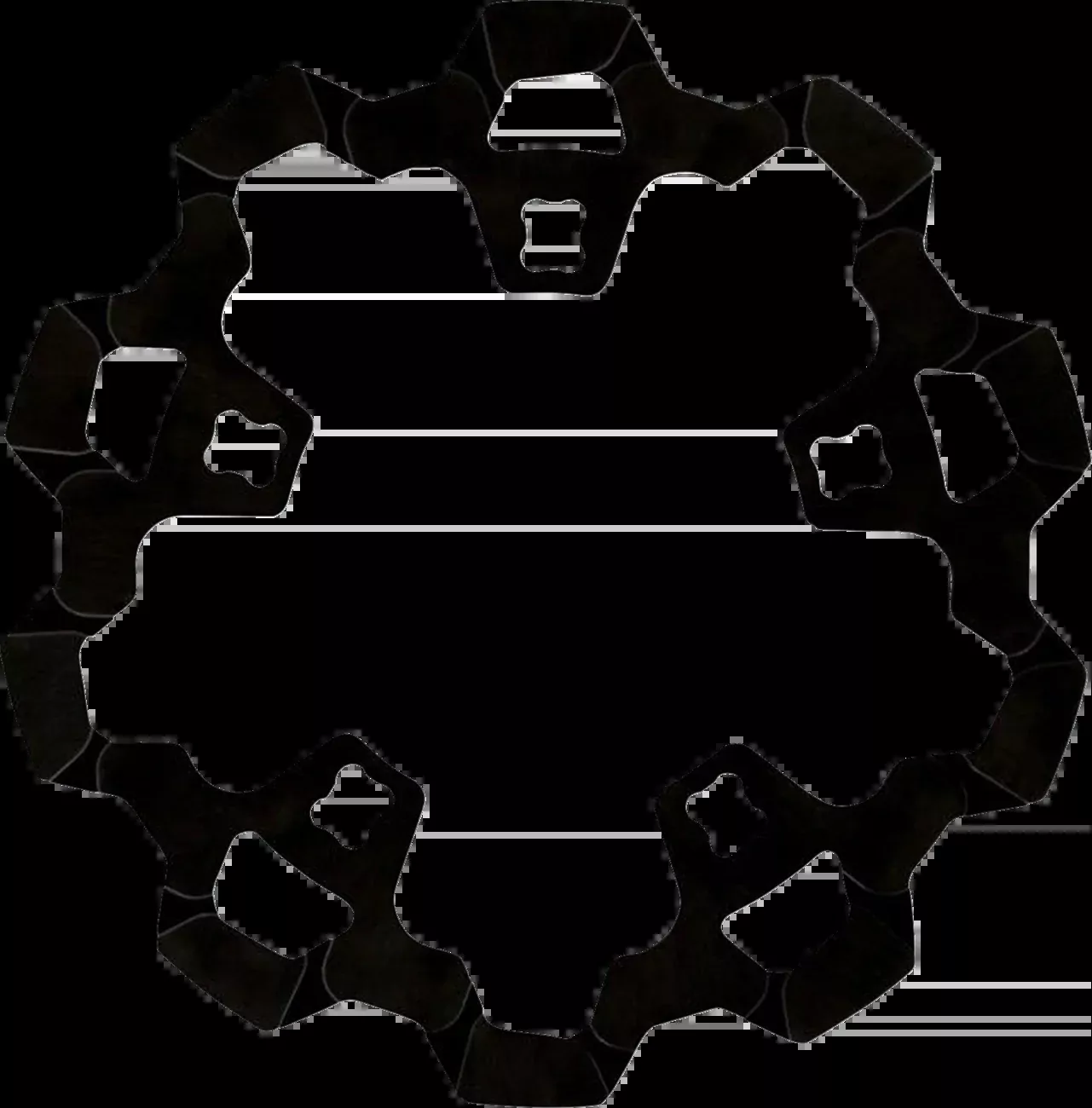 Lyndall Racing Enforcer Black Front Brake Rotor for 2014-2023 Harley Davidson
