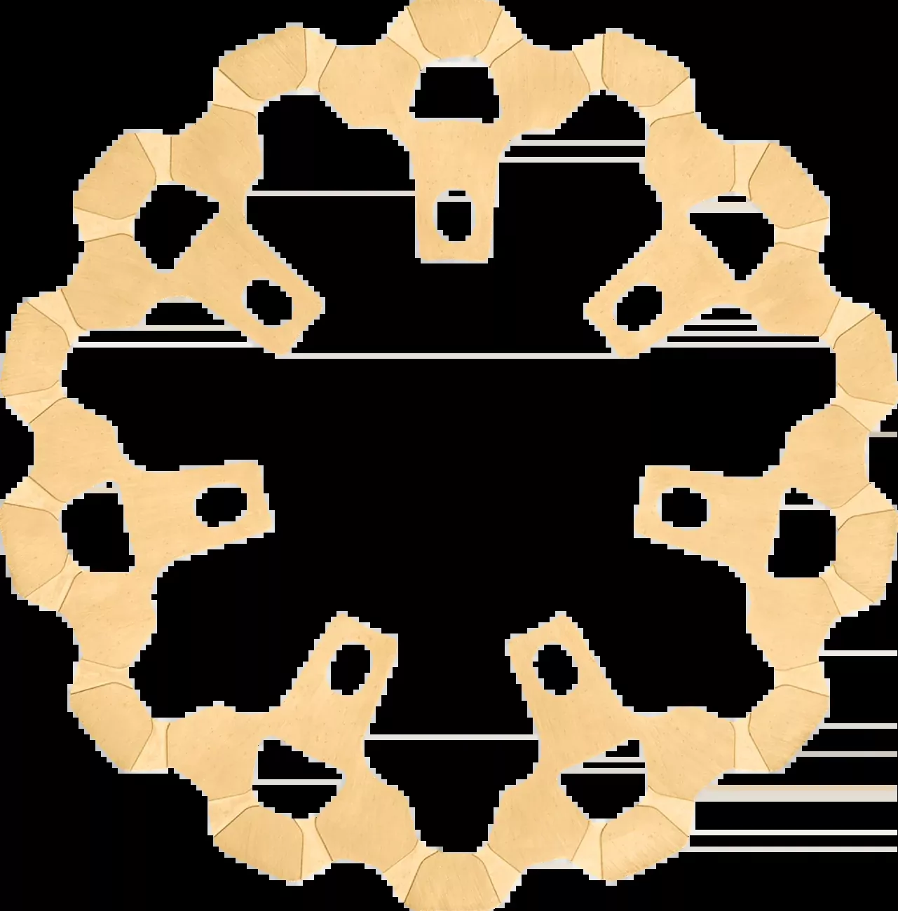Lyndall Racing Enforcer Gold Front Brake Rotor for 2020-2023 Harley Road Glide