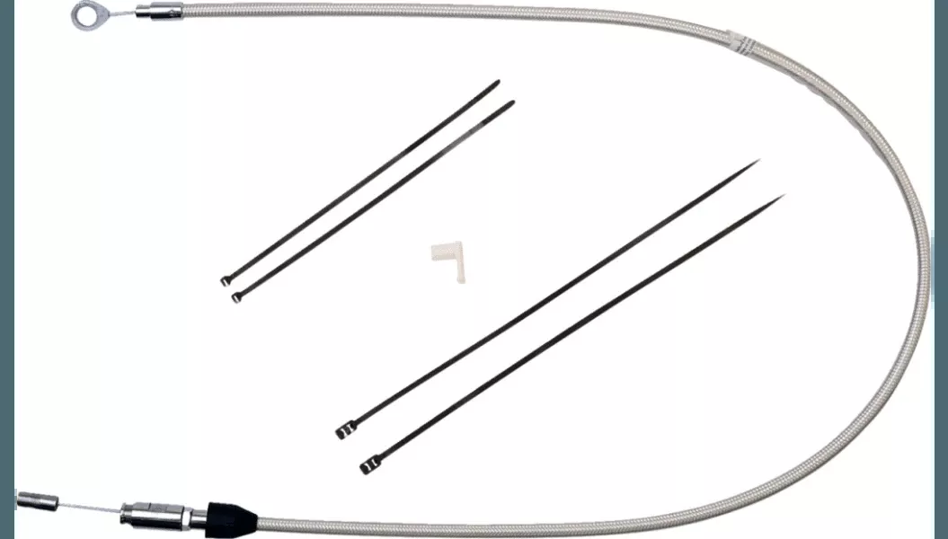 Magnum Shielding Sterling Chromite II Quick Connect Upper Clutch Cable for Harley Davidson Softail '18-20 FLDE/​FXFB, '19-20 FXDRS, '18-23 FXFBS (4 Color Choices)