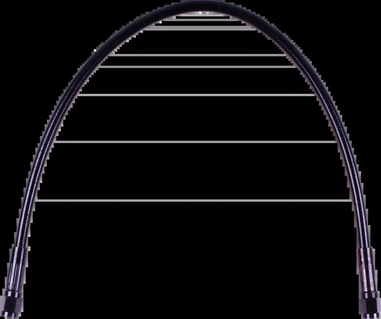 MAGNUM SHIELDING Universal XR Brake Line - 32" - Black w/ Black Fittings SBB0500-32