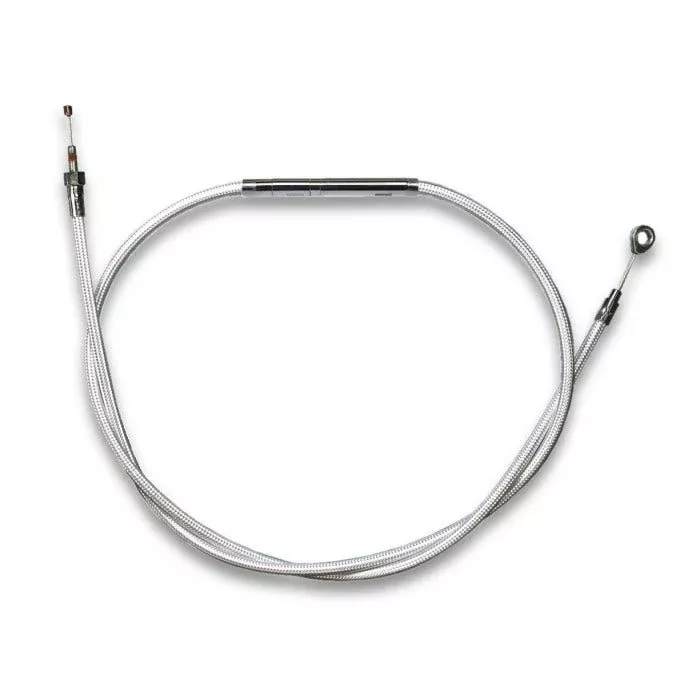 Magnum Sterling Chromite Braided 68" Plus + 6 Clutch Cable for Harley FLH 08-13