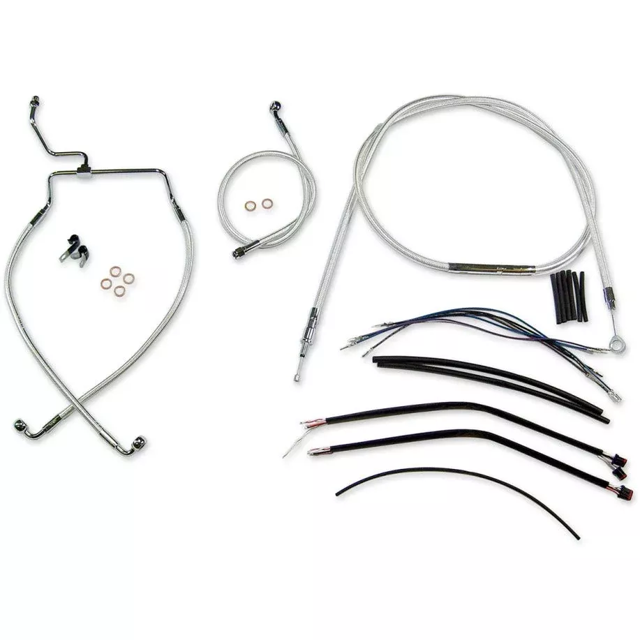 Magnum Sterling Chromite Complete 12"-14" Handlebar Installation Kit 14-15 FLHR