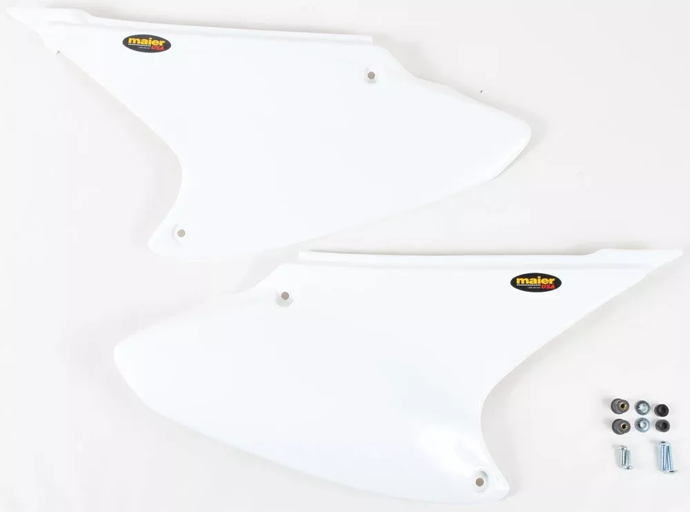 Maier 206051 White side Panels for 2003-09 Honda CRF150F/ CRF230F