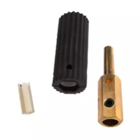 MALE PLUG, BLACK 5/16"