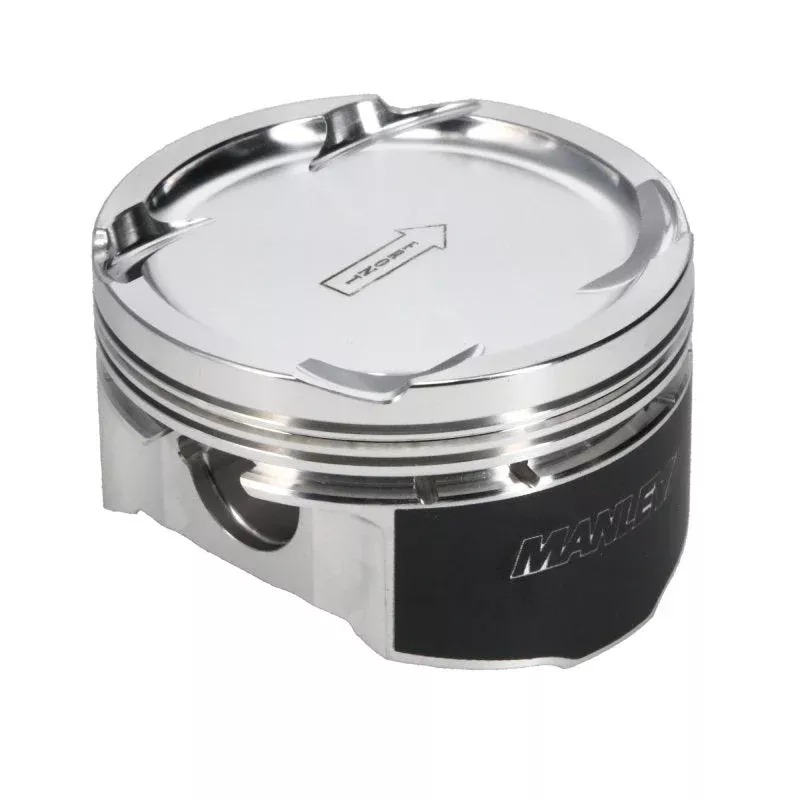 Manley Performance 607005C-4 85.5mm +.5mm Oversized Bore 8.5:1 Dish Pistons w/ Rings fits 1990-1993 Eagle Talon / 1990-1993 Mitsubishi Eclipse (6 Bolt 4G63T)