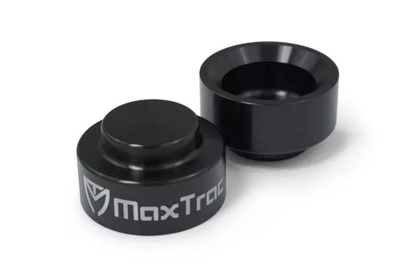 Maxtrac 1.5in Rear Billet Aluminum Coil Spacers fits 2000-2020 Cadillac / Chevrolet / Dodge / GMC / Ram