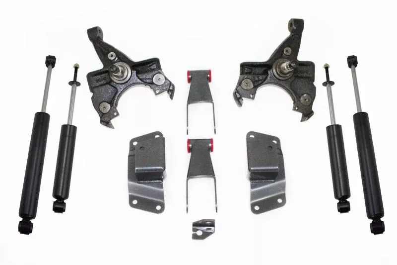 Maxtrac 2in/4in Lowering Spindle Kit fits 1988-1998 Chevrolet C1500, C1500 Silverado, C2500 / 1988-1998 GMC C1500, C2500