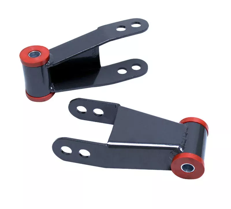 MaxTrac 2in Rear Lowering Shackles fits 1988-2019 Chevrolet / Ford / GMC