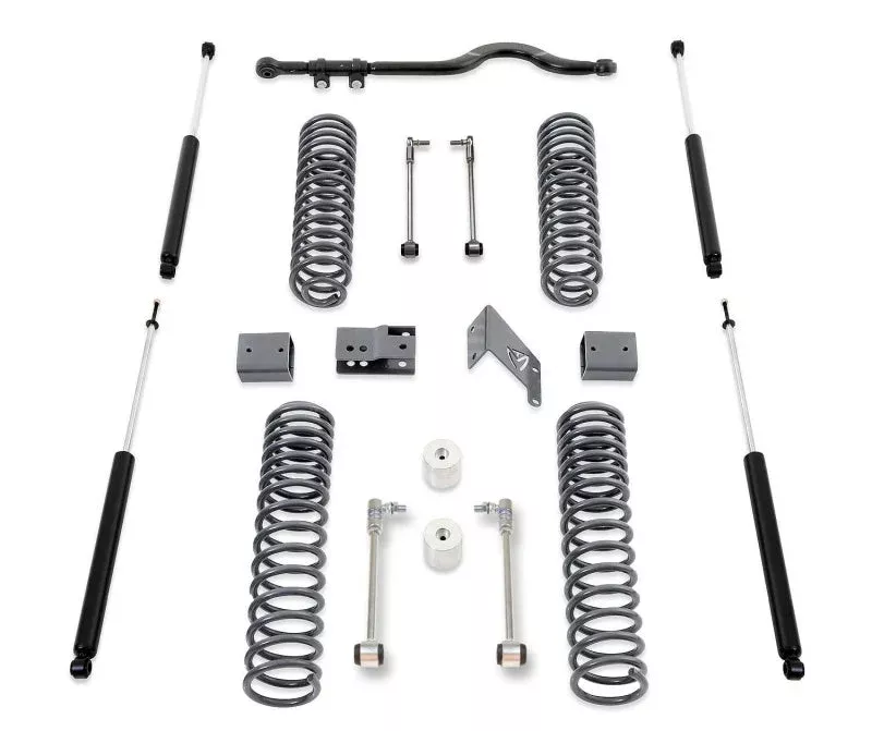 MaxTrac 4.5in/4.5in MaxPro Coil Lift Kit w/Track Bar & MaxTrac Shocks fits 2007-2018 Jeep Wrangler, Wrangler JK