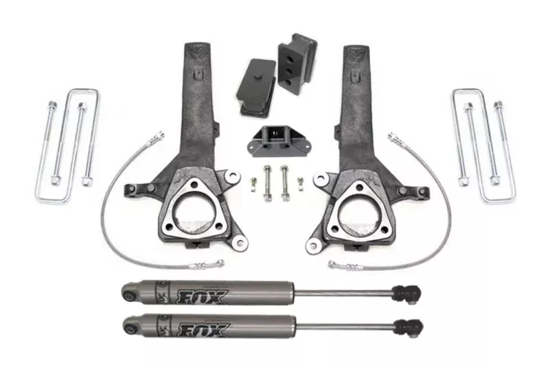 Maxtrac 4in/2in MaxPro Elite Spindle Lift Kit w/FOX Shocks fits 2004-2015 / 2017 / 2018 Nissan Titan
