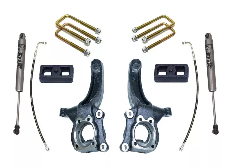 Maxtrac 4in/2in MaxPro Elite Spindle Lift Kit w/FOX Shocks fits 2015-2020 Chevrolet Colorado / GMC Canyon