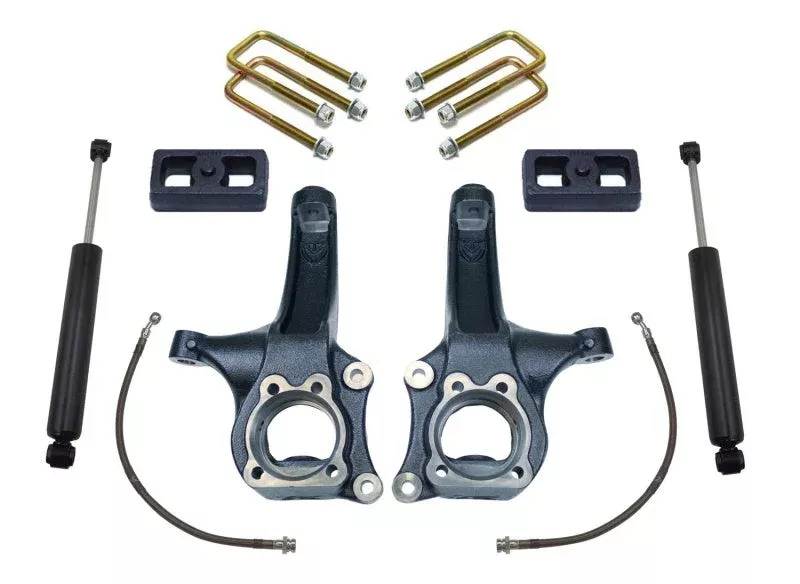 Maxtrac 4in/2in MaxPro Spindle Lift Kit w/MaxTrac Shocks fits 2015-2020 Chevrolet Colorado / GMC Canyon