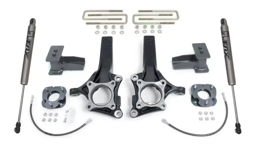 Maxtrac 6.5in/4in MaxPro Elite Spindle Lift Kit w/FOX Shocks fits 2009-2013 Ford F-150