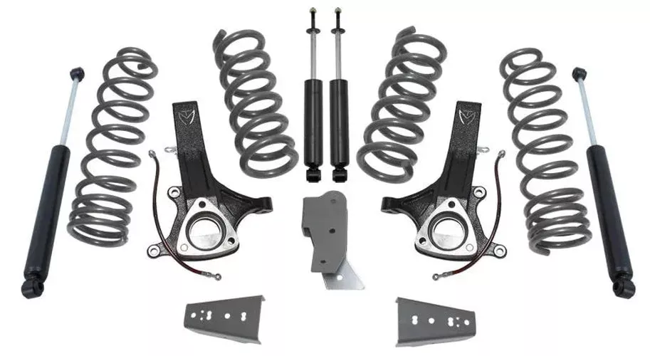 MaxTrac 7in/4.5in MaxPro Spindle Lift Kit w/MaxTrac Shocks fits 2009-2013 Dodge Ram 1500 / 1500 Big Horn
