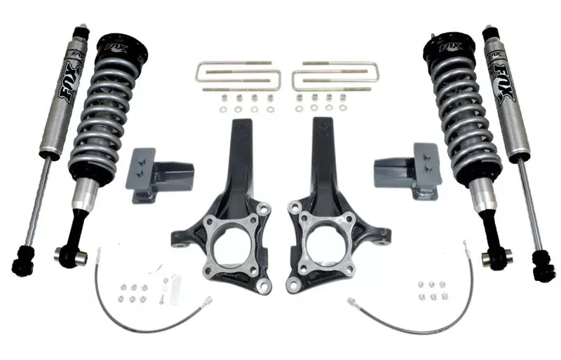 Maxtrac K883274F 7in/4in MaxPro Elite Spindle Lift Kit w/FOX Shocks fits 2015-2018 Ford F-150 2WD
