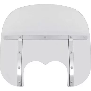 Memphis Shades MEM6630 13-Inch Tall Clear Fats Windshield