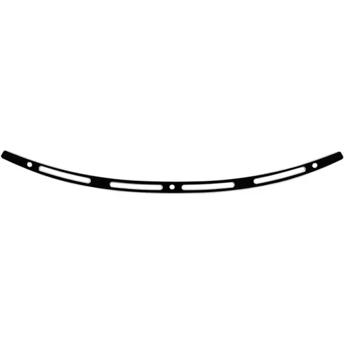 Memphis Shades Slotted Stainless Steel Windshield Trim for Harley Touring