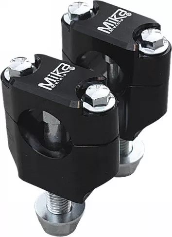 Mika Metals Rubber Mounted Clamps Black 7/8" - BLACK MK-BL-78