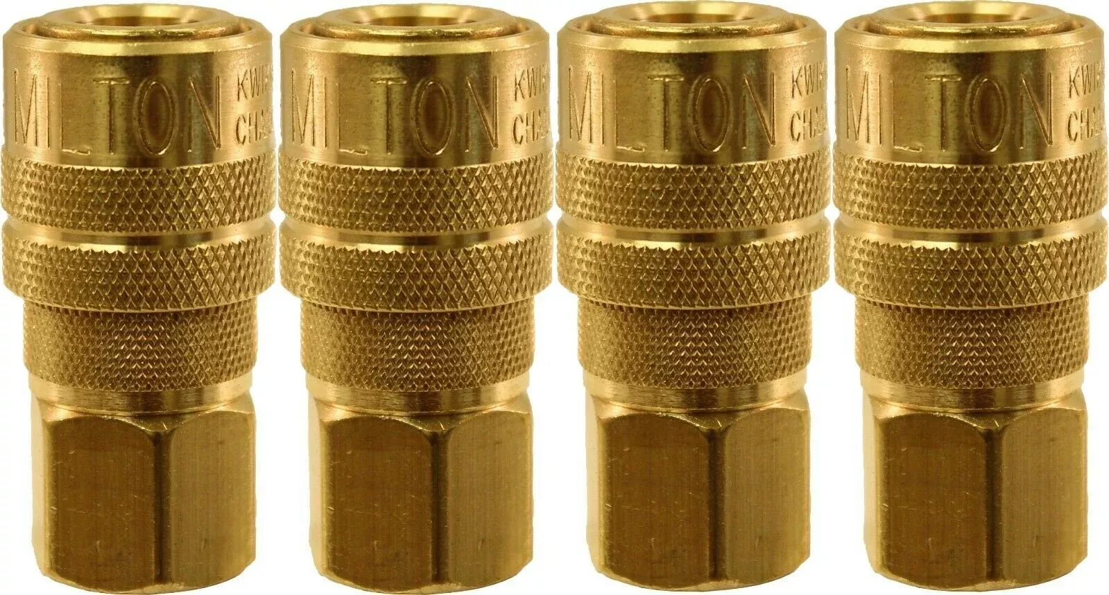 Milton 715 1/4" FPT M-Style Coupler, 40 SCFM 300 PSI, Pack of 4