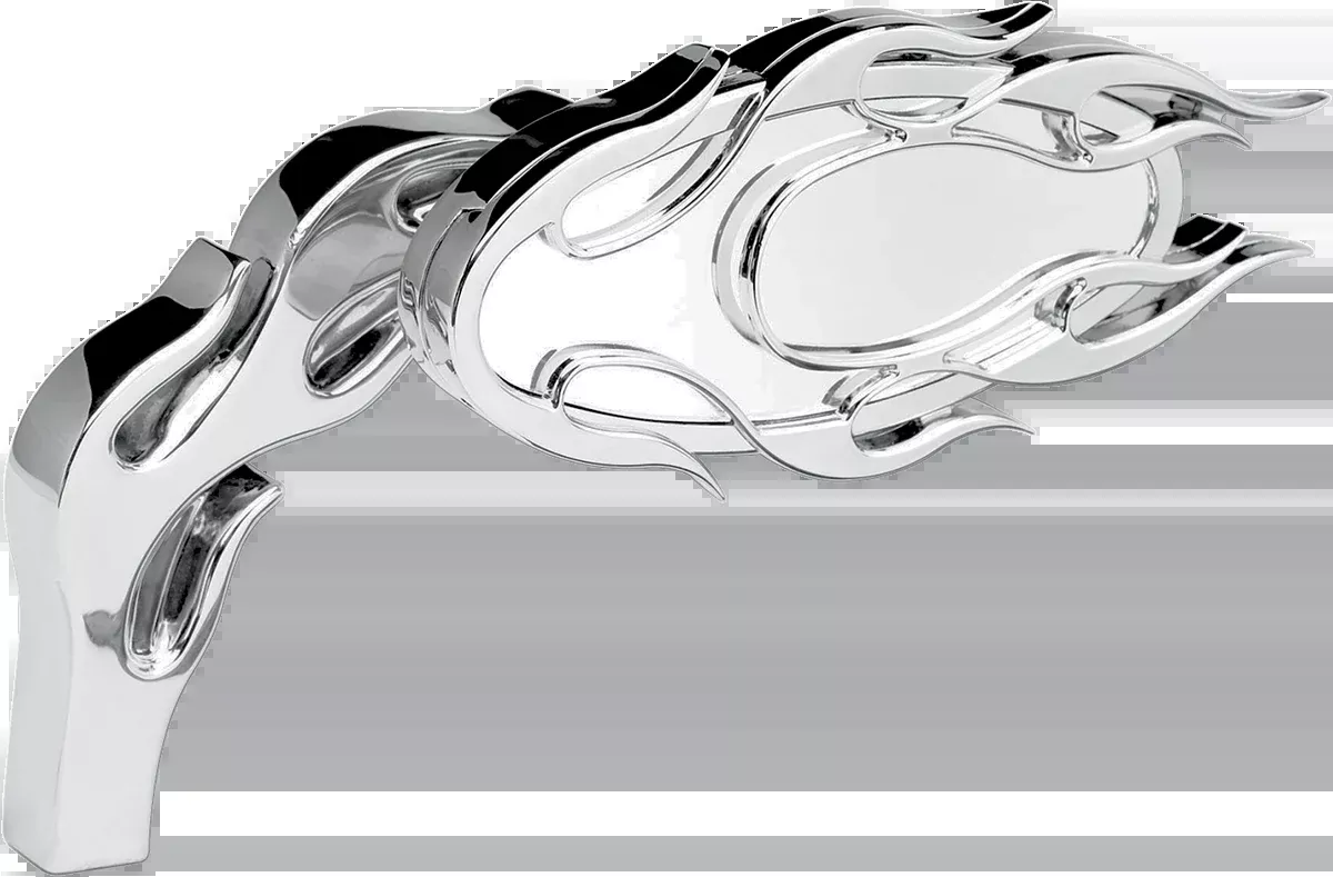 Mirror - Micro - Flamed - Side View - Oval - Chrome - Right