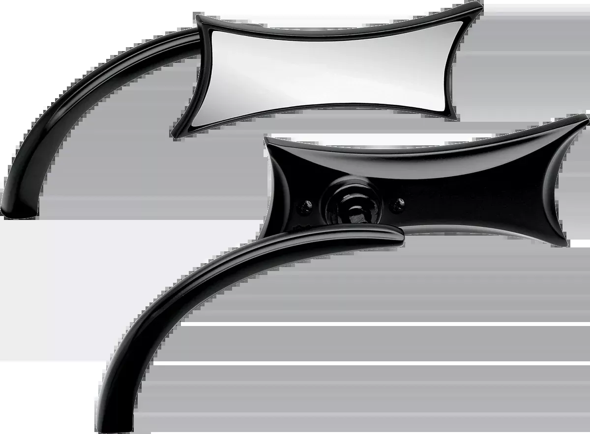 Mirror - Micro - Four-Point - Side View - Rectangle - Black - Left