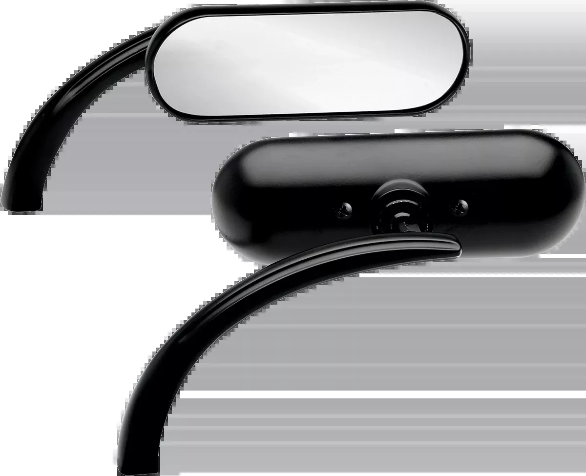 Mirror - Micro - Mini - Side View - Oval - Black - Left