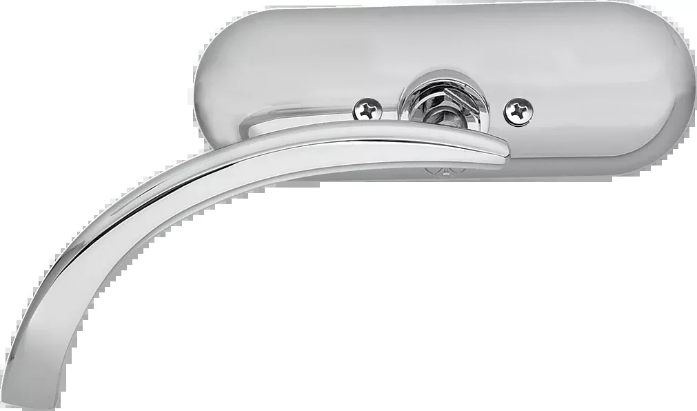 Mirror - Micro - Mini - Side View - Oval - Chrome - Left