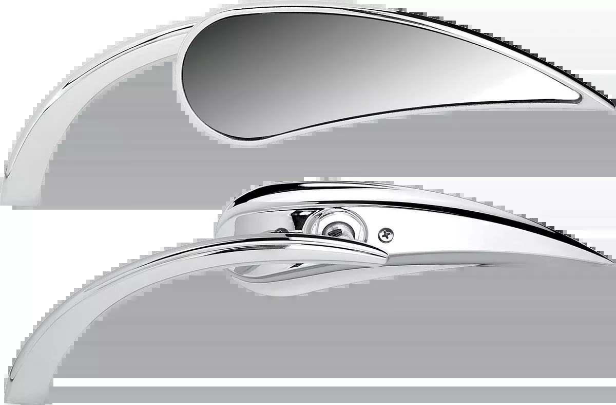 Mirror - Micro - Rad 2 - Side View - Teardrop - Chrome - Left