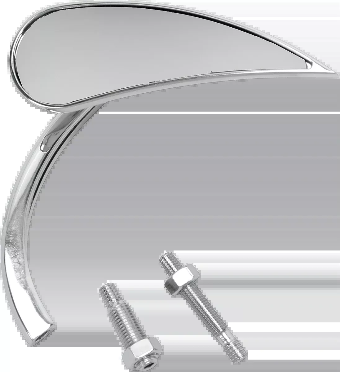 Mirror - Micro - Rad 2 - Side View - Teardrop - Chrome - Right