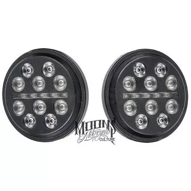 MOONSMC 4.5" Inch Fly Eye LED Auxiliary / Passing Lamps